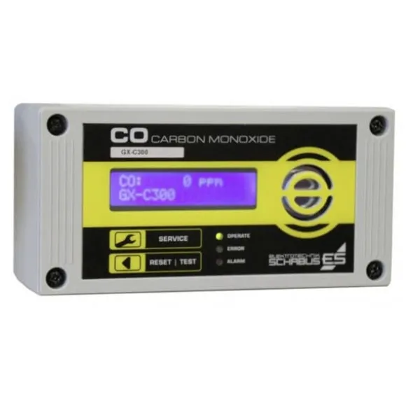 Schabus GX-C300 Kolmonoxid-detektor med intern sensor 230 V Detektering Kolmonoxid