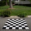 Schackbräde i gummi för trädgården 20 cm - fyrkantigt 21 cm