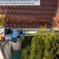 SCHEPPACH C-HT570-X sladdlös häcksax - 20V IXES - Klipplängd 51 cm - utan batteri eller laddare