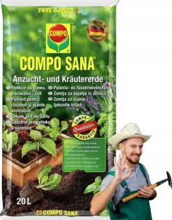 Sådd, quiltning och örtsubstrat 20l Hälsosam tillväxt