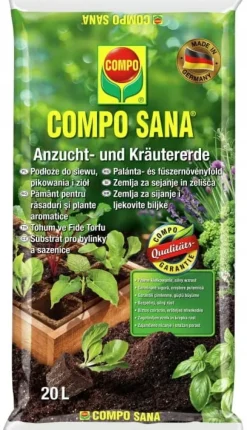 Sådd, quiltning och örtsubstrat 20l Hälsosam tillväxt