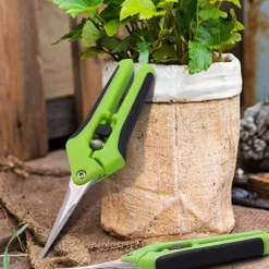 Sekatör / Trädgårdssax med Blad i Rostfritt Stål