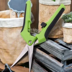 Sekatör / Trädgårdssax med Blad i Rostfritt Stål