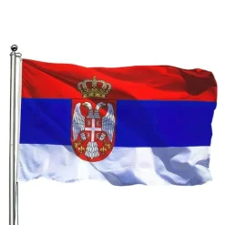 Serbien Flagga - 150 x 90 cm