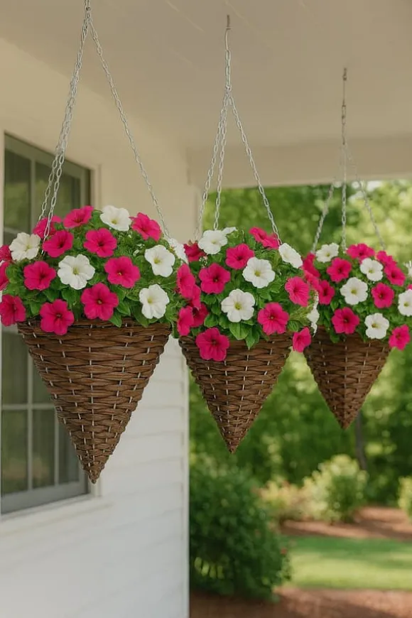 Set med 5 hängande blomkorgar “EKO 23A1203N”