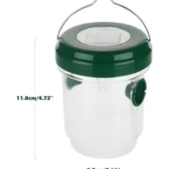 Set med 2 hängande utomhusgetingfällor med LED-ljus - Återanvändbara - För gård, terrass, trädgård