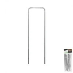 Set med 5 produkter. Galvanized metal pin in the shape of "U" width 3cm / height 20cm