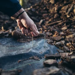 Set med 5 produkter. Galvanized metal pin in the shape of "U" width 3cm / height 20cm