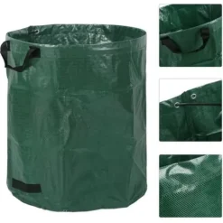 Set med 4 trädgårdsavfallspåsar 272L LESHP - Löv, avfall, grenar - Motståndskraftig och praktisk