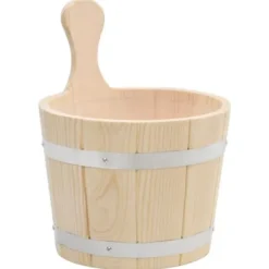 Set med hink och skopa för bastu - vidaXL - Massivt furu - 5L - Hållbar - Praktisk
