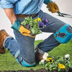 SHOP-STORY - KNEELO PROTECT: Ett par knäskydd för trädgårdsarbete, justerbara knäskydd