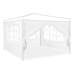 Sidoset för paviljong, 300x200 cm, Vit