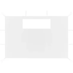 Sidoväggar med fönster till partytält 2 st vit