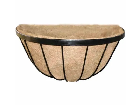 Siena Garden Wrought J58090 #####Wandlamp Steel, Coconut Black, Nature