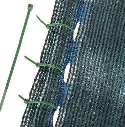 Sikt-nätnät - skuggnät rulle - 90 procent - 1,5 x 50 m - solskärmsnät - integritetsnät - grön - inkl. monteringssats - trädgård