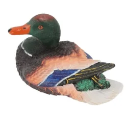 Simulering Vatten Flytande Anka Skulptur Prydnad Syntetisk harts Konstföremål Fontän Damm Dekoration