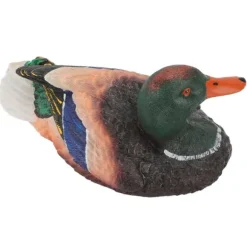 Simulering Vatten Flytande Anka Skulptur Prydnad Syntetisk harts Konstföremål Fontän Damm Dekoration