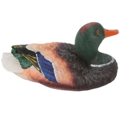 Simulering Vatten Flytande Anka Skulptur Prydnad Syntetisk harts Konstföremål Fontän Damm Dekoration