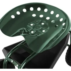 Sits på hjul för trädgårdsarbete plocka jordgubbar med en hylla upp till 150 kg, grön