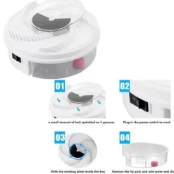 SKADDSFÄLLA - SKADDSBUR Elektrisk insektsflugfälla Automatisk insektsflugfälla