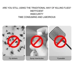 Skadedjursfälla 360° roterande elektrisk flugfälla, effektiv, enkel anti-myggapotek