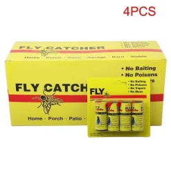 Skadedjursfälla, fluga Klibbigt papperstejp Starkt lim Flygande insektsmyggfångare rulltejp Lätt att - 4st[A16627]
