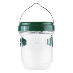 Skadedjursfälla, getingfälla med solar LED-ljus, insektsfälla, hängande honungsfångare, mördare - vit[A6040]