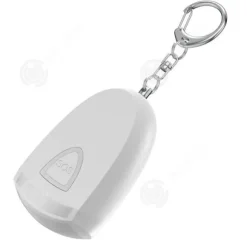 säkerhetshus personlig larm 130 dB hög volym LED-lampa nyckelring utomhus larm nyckelring