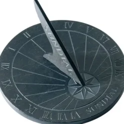 Skifersolur 24,5cm - ESSCHERT DESIGN - Trädgårdssolur med romerska siffror