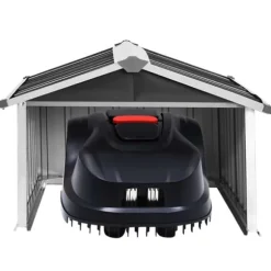 Skjul för robotgräsklippare 92x97x63 cm galvaniserat stål