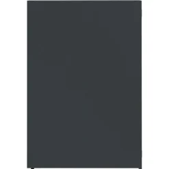 Skjul för sopkärl 6 platser - Hållbar stål med gasfjäderlock | Färg: Antracit | Storlek: 414x79x117 cm