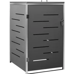 Skjul till ett sopkärl 69x77,5x112,5 cm rostfritt stål