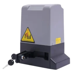 Skjutportöppnare, 750W motor, fjärrkontroll och säkerhetsfunktioner,svart