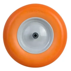 Skottkärra hjul tubeless 4.00-8 - diameter 40 cm - Orange/Vit