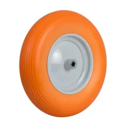 Skottkärra hjul tubeless 4.00-8 - diameter 40 cm - Orange/Vit