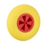 Skottkärrehjul, 33x9 cm, Gul, Röd