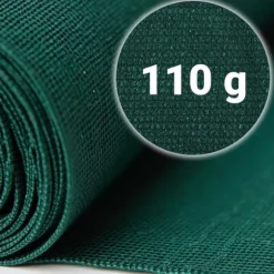 Skuggnät 1,5x25m 110 g/m2 + 50 klämmor gröna