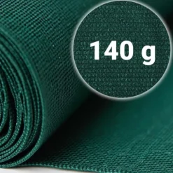 Skuggnät 1,5x50m 140g/m2 + 50 klämmor gröna