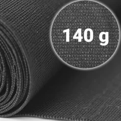 Skuggnät 1,2x25m 140g/m2 + 50 klämmor grå