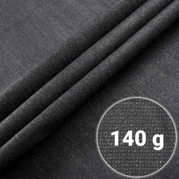 Skuggnät 1,5x50m 140g/m2 + 50 klämmor grå