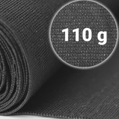 Skuggnät 1,5x50m 110g/m2 + 50 klämmor grå