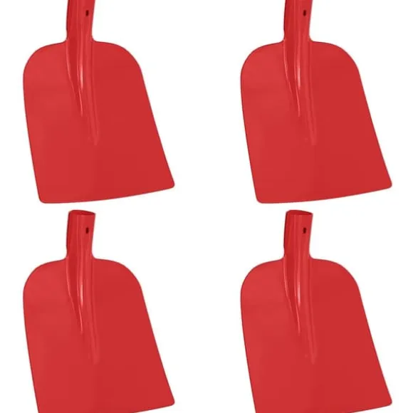 Skyffelhuvud 4 pcs Röd 32 x 24,5 cm Pulverlackerat stål