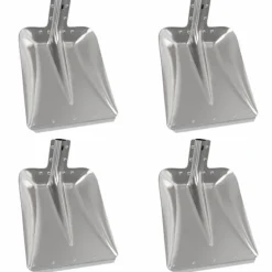 Skyffelhuvud 4 pcs Silver 45 x 38 cm Aluminium