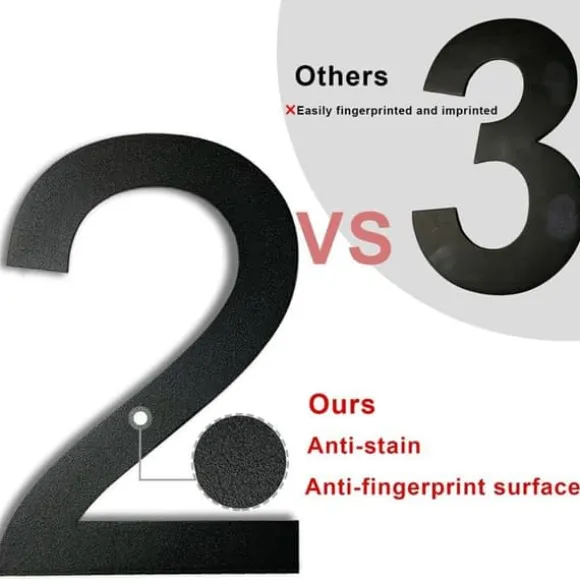 Skyltning utomhus - adresskyltning - portnummer - husnummer - Molvce gatanummer - shuzi-2