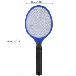 Sladdlös Batteridriven Elektrisk Flugmygg Smälla Bug Zapper Racket Insektdödare Blå