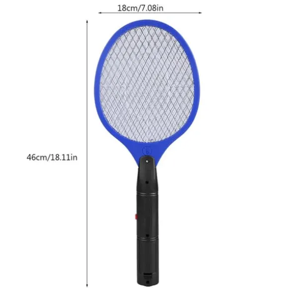 Sladdlös Batteridriven Elektrisk Flugmygg Smälla Bug Zapper Racket Insektdödare Blå