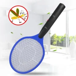 Sladdlös Batteridriven Elektrisk Flugmygg Smälla Bug Zapper Racket Insektdödare Blå
