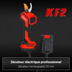 Sladdlös elektrisk beskärningssax, borstlös beskärningssax, OUTIGO 600W 20-25mm, 2*1500mAh 21V batterier, Blad Lämplig för grenar