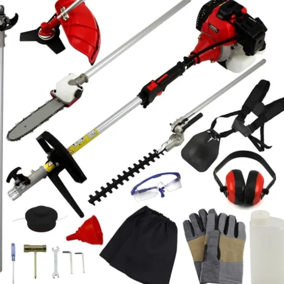Sladdlöst Multiverktyg 5 i 1 för Trädgård Häcksax Häcktrimmer med Lång Räckvidd Grästrimmer Trimmer Röjsåg Motorsåg Bensin GRATIS Säkerhetsutrustning | CDON