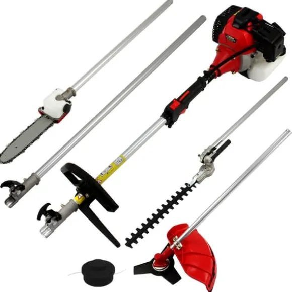 Sladdlöst Multiverktyg 5 i 1 för Trädgård Häcksax Häcktrimmer med Lång Räckvidd Grästrimmer Trimmer Röjsåg Motorsåg Bensin GRATIS Säkerhetsutrustning | CDON